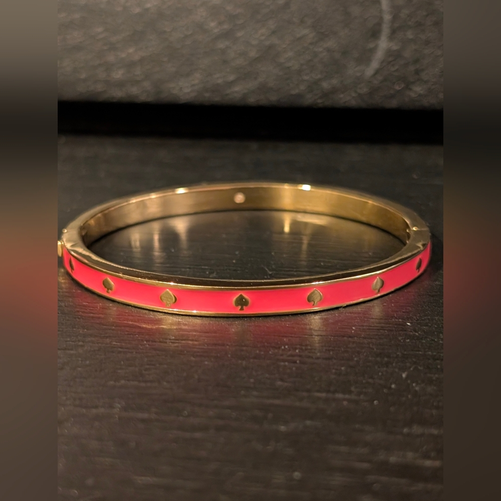 Kate Spade Gold and Pink Bangle Bracelet